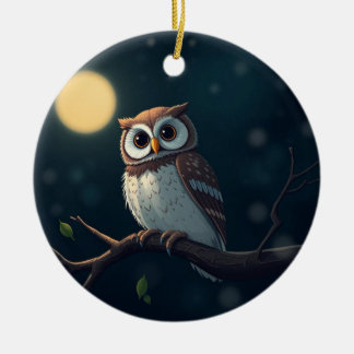 Décoration En Céramique Owl ornament