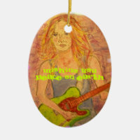 Paix de fille de guitare sur terre