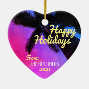 Décoration En Céramique Palme Côtier