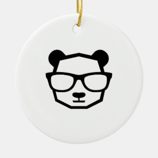 Décoration En Céramique Panda Nerd Géométrique Cool Icon