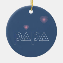 Décoration En Céramique Papa, Lumière Guidée