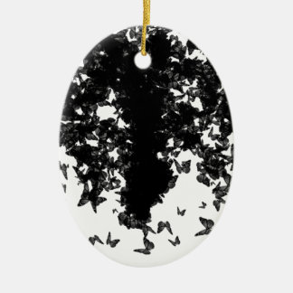 Décoration En Céramique papillon noir