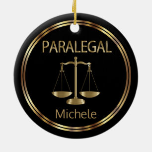 Décoration En Céramique ⚖ paralégal - Noir et Or