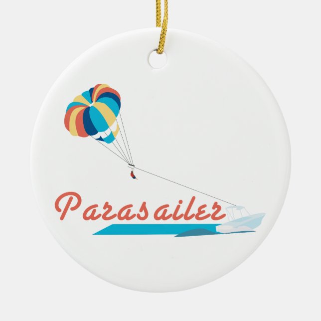 Décoration En Céramique Parasailleur (Devant)