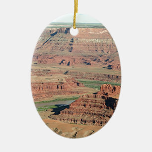 Décoration En Céramique Parc d'état de point de cheval mort, Utah,