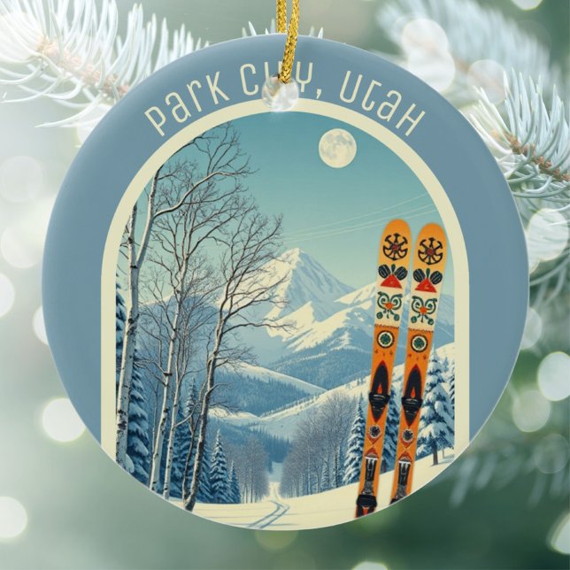 Décoration En Céramique Park City Utah ski souvenir  (Créateur téléchargé)