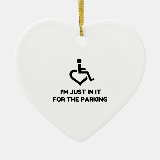 Décoration En Céramique Parking pour Handicap (Devant)