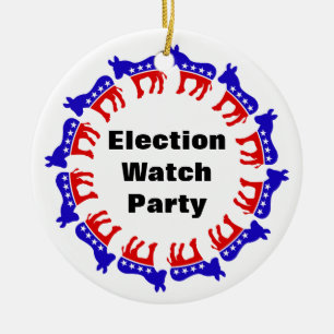 Décoration En Céramique Parti démocrate de surveillance des élections