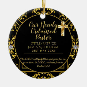 Décoration En Céramique Pasteur Cadeau d'installation nouvellement command