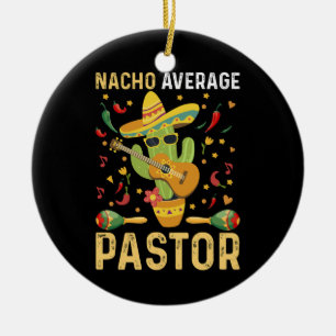 Décoration En Céramique Pasteur moyen Nacho Chef religieux Cinco De May