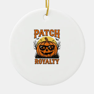 Décoration En Céramique Patch de citrouille de Halloween Vintage Jack O La