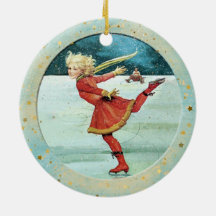 Patinage Vintage de Noël