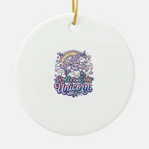 Décoration En Céramique Patinoire Licorne Autocollant Vectoriel Premium Li
