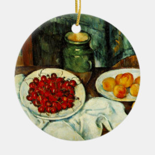 Décoration En Céramique Paul Cezanne peinture, Cerises,