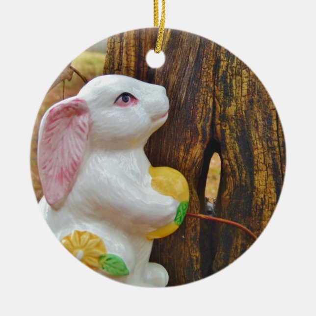 Décoration En Céramique Pays Lapin de Pâques (Devant)