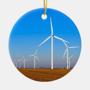 Décoration En Céramique Paysage des éoliennes