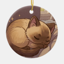 Peaceful Siamese Kitten 