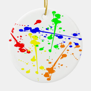 Décoration En Céramique Peindre splash art abstrait coloré