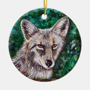 Décoration En Céramique Peinture de jardin Coyote