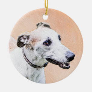 Décoration En Céramique Peinture Greyhound - Cute Original Chien Art