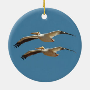 Décoration En Céramique Pélican volant 2