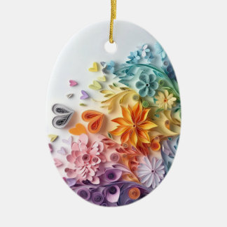 Décoration En Céramique Pendentif de fleurs
