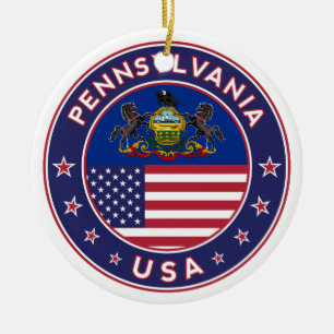 Décoration En Céramique Pennsylvanie autocollant, étui téléphonique, sac f