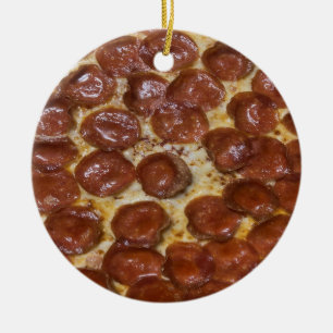 Décoration En Céramique Pepperoni Pizza