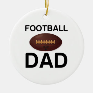 DÉCORATION EN CÉRAMIQUE PÈRE DE FOOTBALL