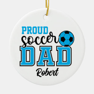Décoration En Céramique Père de soccer personnalisé