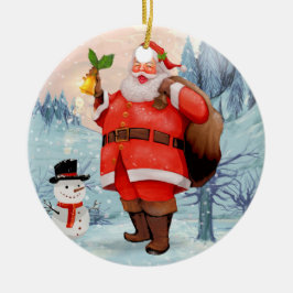 Décoration En Céramique Père Noël