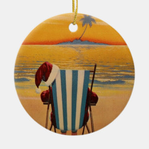 Décoration En Céramique Père Noël à Florida Beach