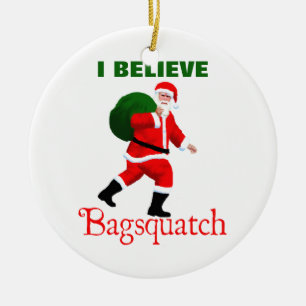 Décoration En Céramique Père Noël - Bagsquatch