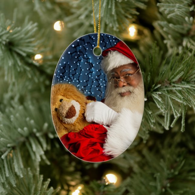 Décoration En Céramique Père Noël et Lion (Arbre)