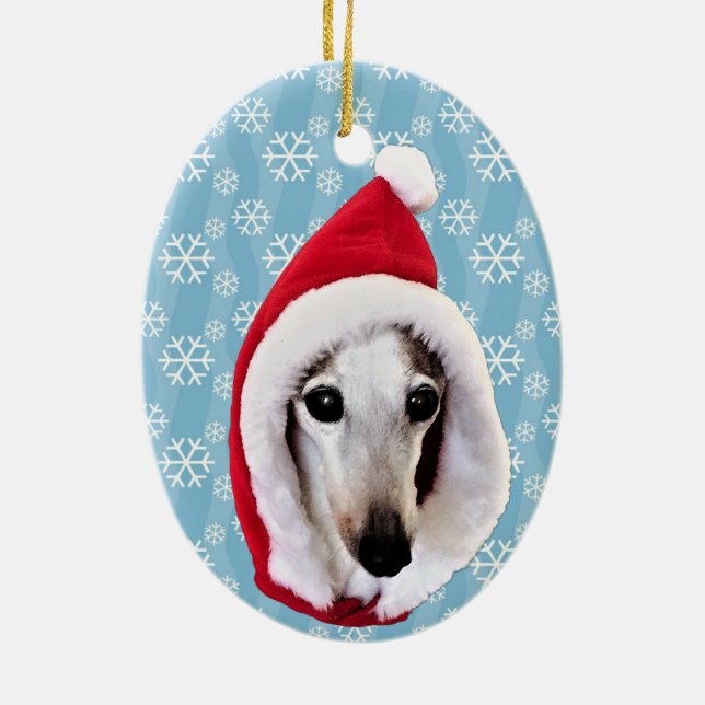 Décoration En Céramique Père Noël Greyhound (Dos)