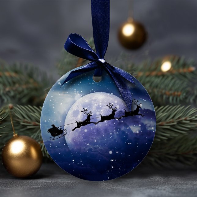 Décoration En Céramique Père Noël Sleigh | Imaginaire Galaxy Christmas Nig (Créateur téléchargé)
