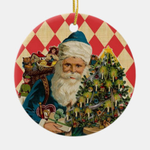 Décoration En Céramique Père Noël vintage