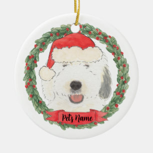 Décoration En Céramique Personalisé Vieux chien anglais