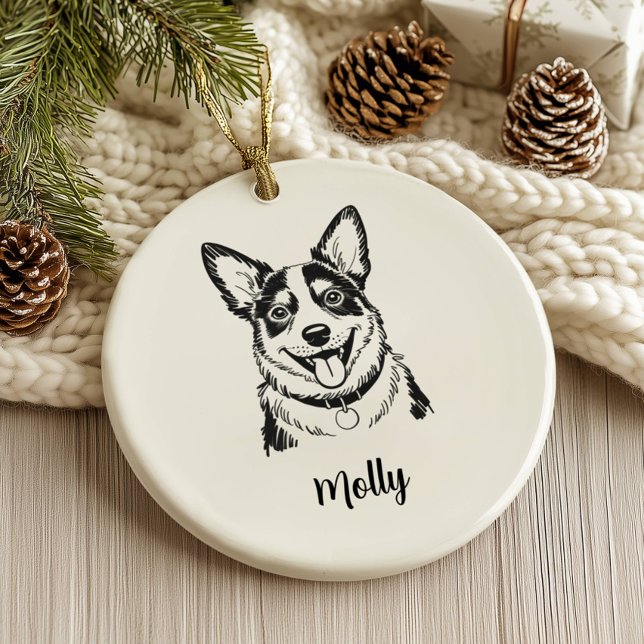 Décoration En Céramique Personalized Blue Heeler Dog Christmas (Créateur téléchargé)