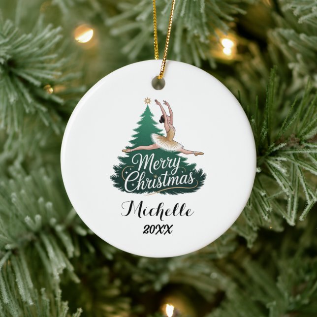 Décoration En Céramique  Personalized Christmas ballet Ballerina dancer    (Arbre)