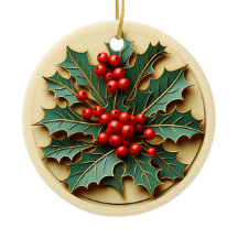 Personalized Christmas Holly