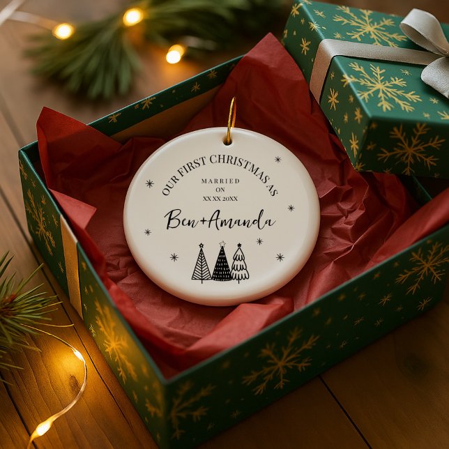 Décoration En Céramique Personalized Couple Photo and Text (Créateur téléchargé)