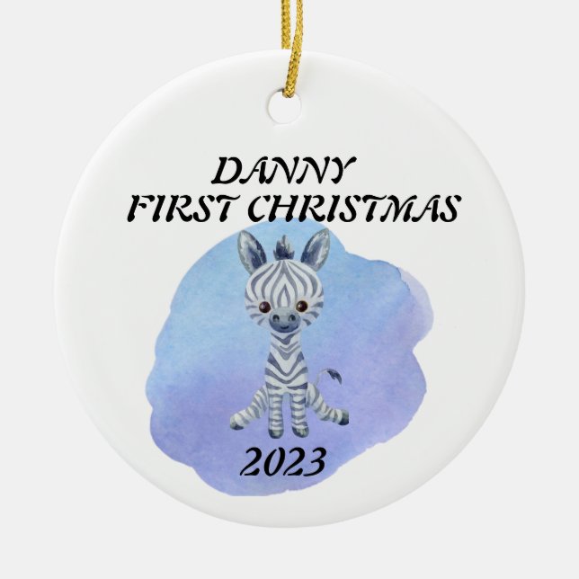 Décoration En Céramique Personalized Family Christmas Ornament (Devant)