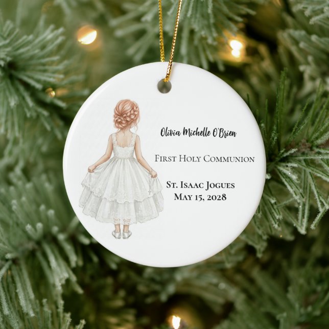 Décoration En Céramique Personalized Girls First Holy Communion  (Arbre)