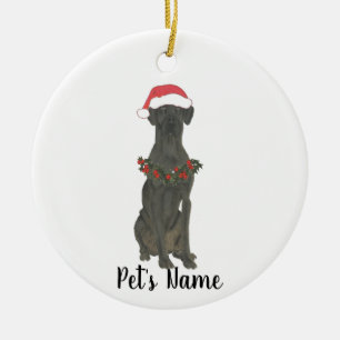 Décoration En Céramique Personalized Great Dane (Black)