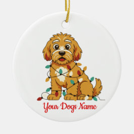 Décoration En Céramique Personalized Puppy Christmas Ornament