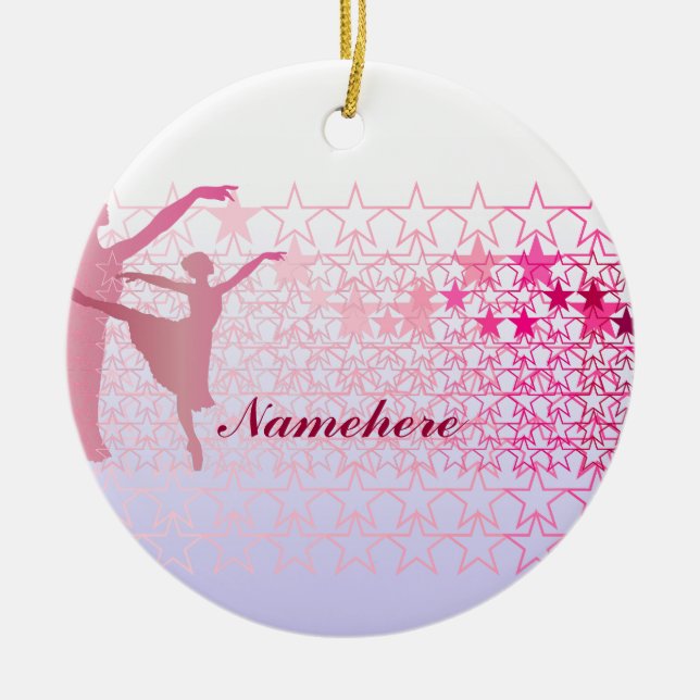 Décoration En Céramique Personnalisable : Ballerine (Devant)