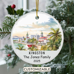 Décoration En Céramique Personnalisé Kingston Ornament, Jamaïque