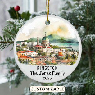 Décoration En Céramique Personnalisé Kingston Ornament, Jamaïque