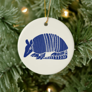 Décoration En Céramique Personnalisé Navy Blue Armadillo